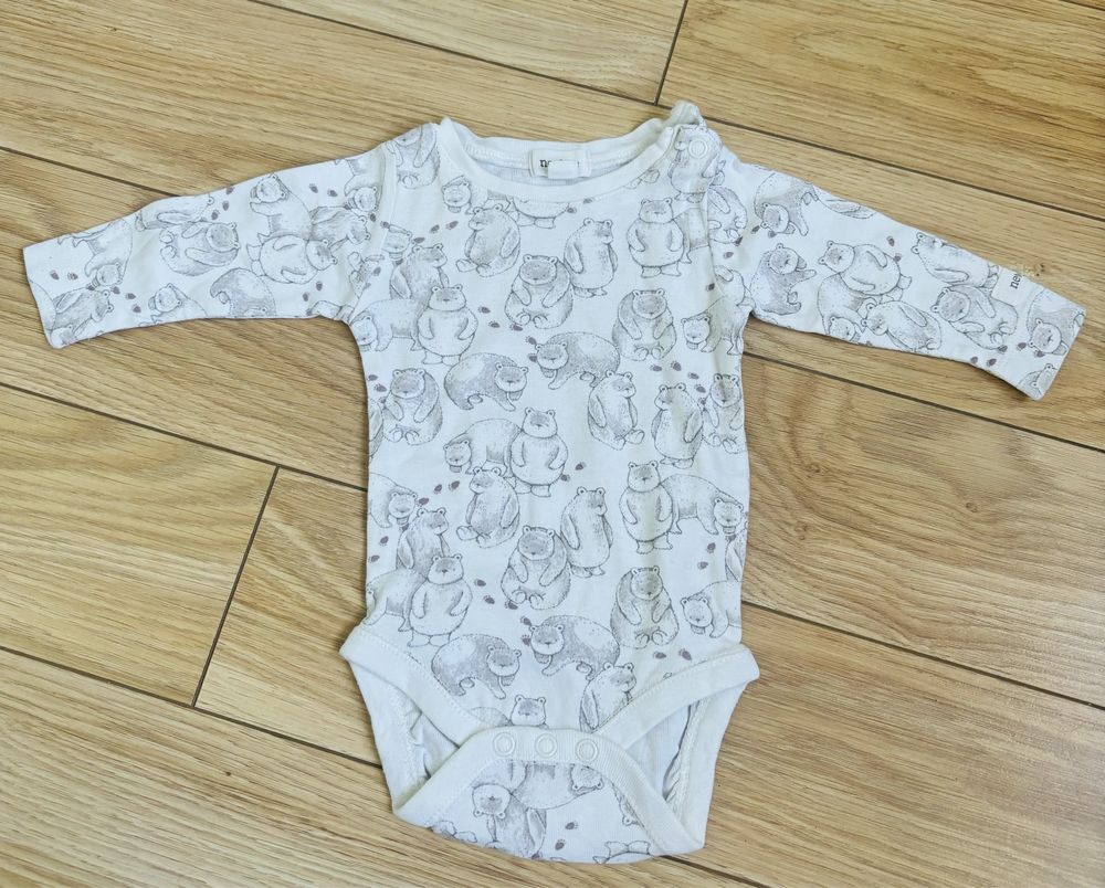 Body niemowlęce Newbie 56 i body H&M 62