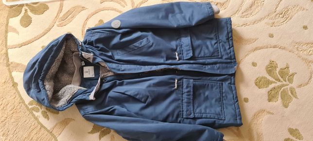 Зимняя удлиненная куртка детская 152см брэнд OKAIDI