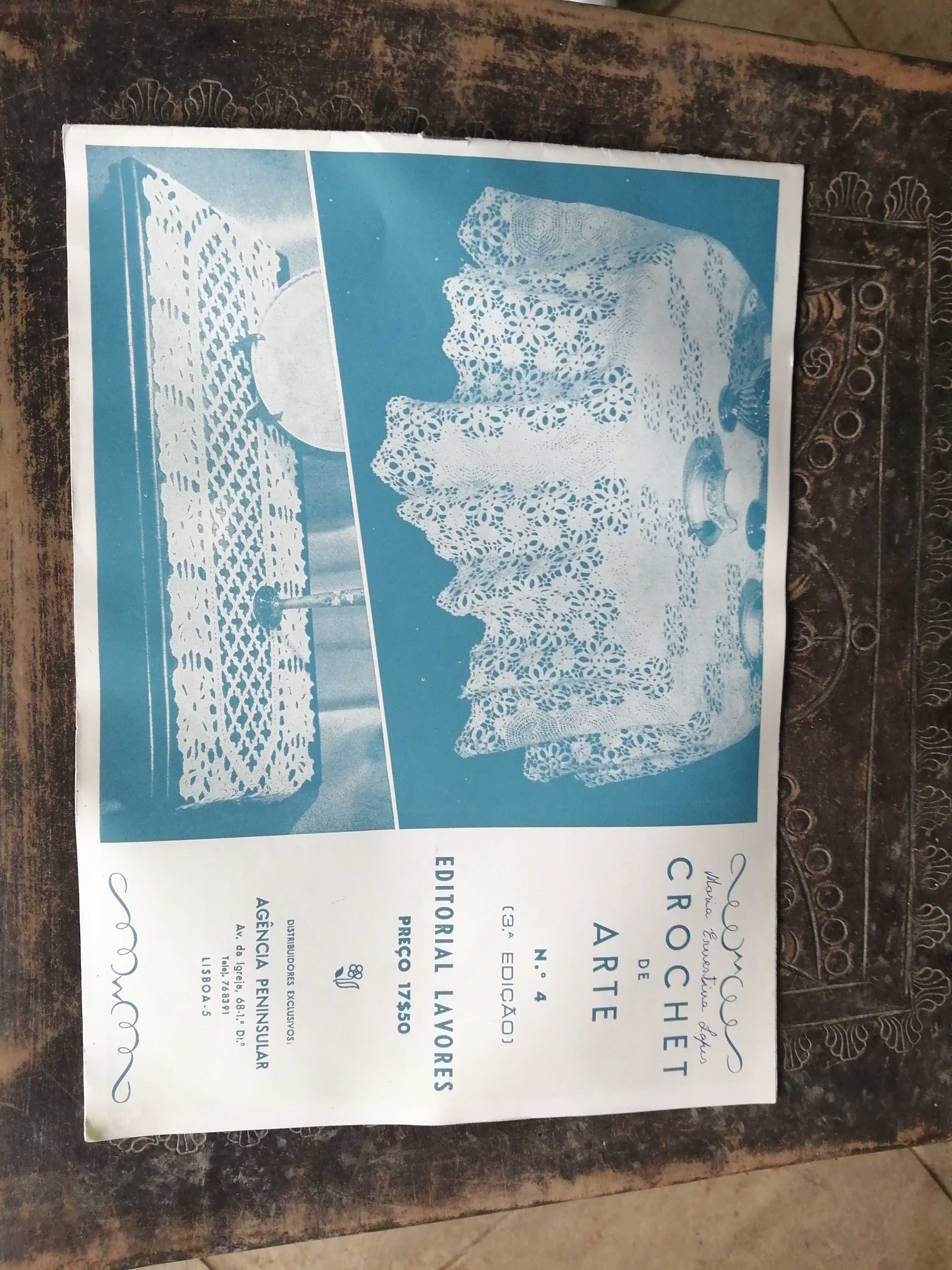 revista vintage , crochet de arte