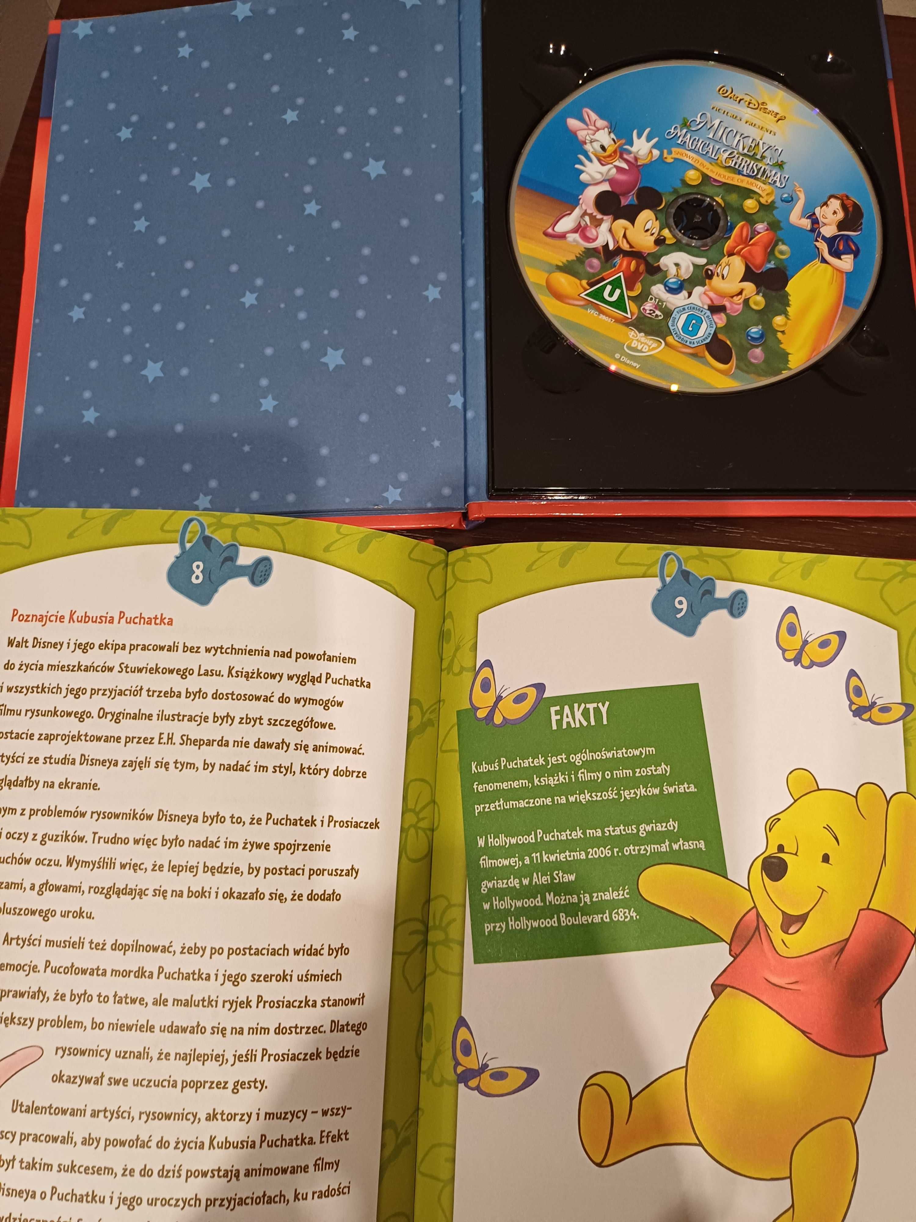 komplet 4 książek dla dzieci + DVD