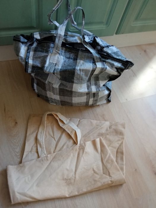 Torby zakupowe z PRL stare - 2 sztuki