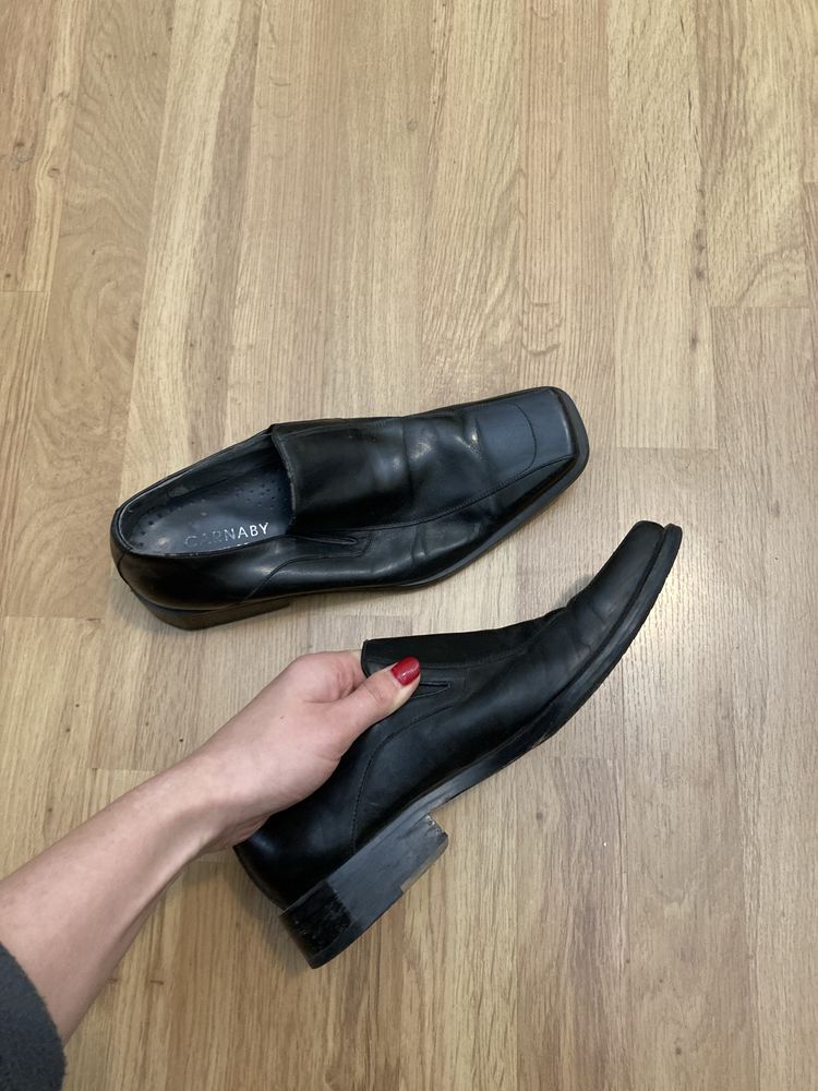 Кожаные туфли 40 размер, Сarnaby, Италия, чоловічі туфлі шкіра