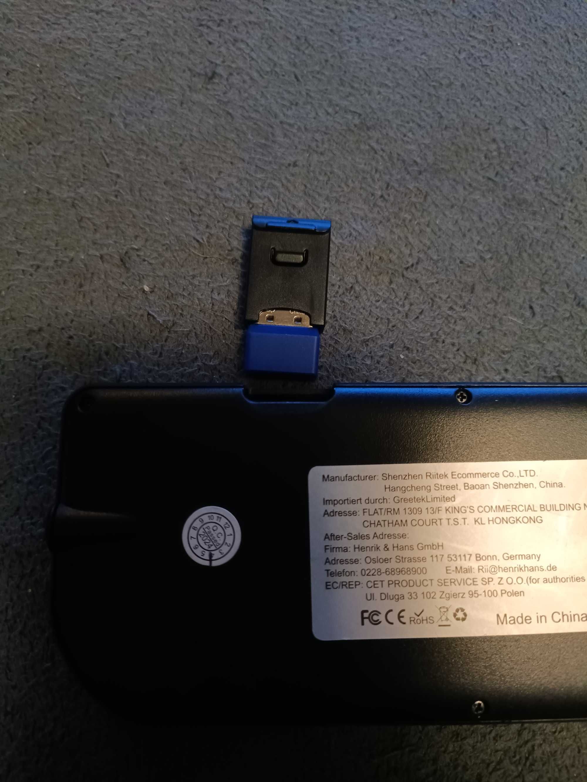 Mini klawiatura komputerowa RT-MWK01 bezprzewodowa TOUCHPAD keyboard