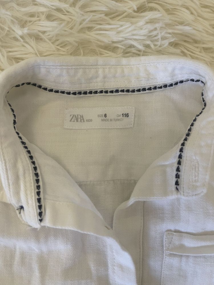 Продам нарядний літьній льоновий набір штани сорочка zara 116 6 років
