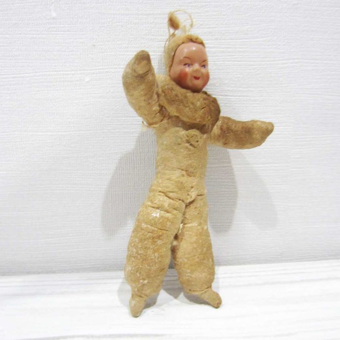 елочная игрушка старая арлекин ссср артель пресс папье