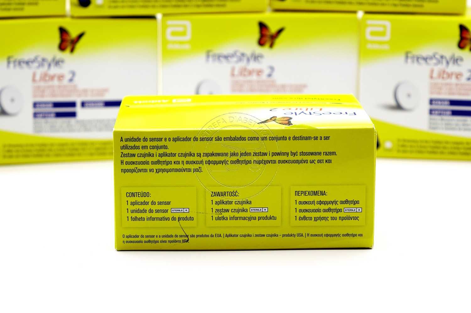 2 x Sensor – FREESTYLE LIBRE 2 + Aplikator + Plaster + Gazik + GRATIS