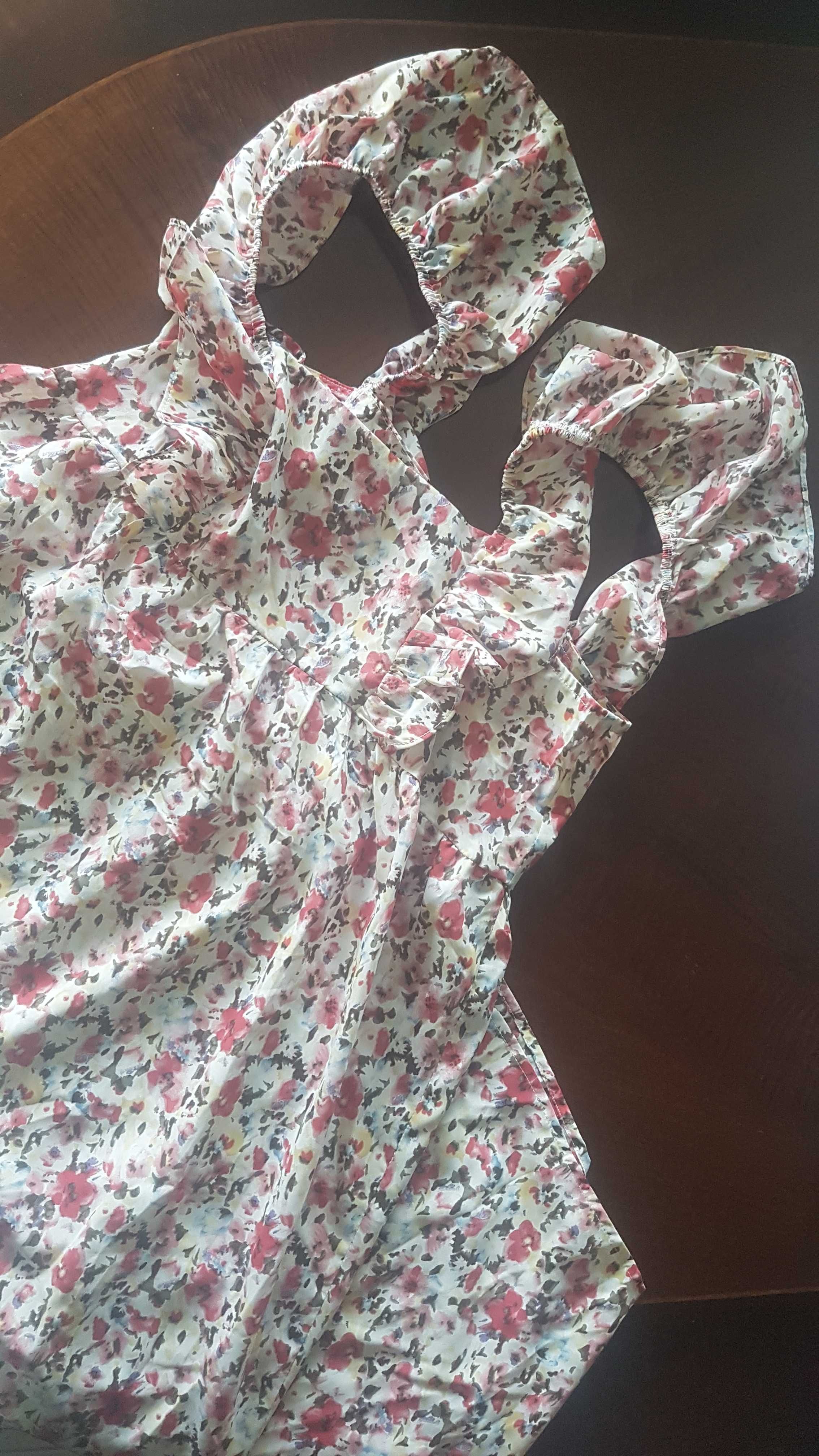 Vestido Plissado Floral estilo Boho NOVO