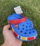 Купить детские кроксы crocs lego дитячі крокси cині, жовті, зелені