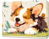 Obraz 60x50cm Beztroski Corgi