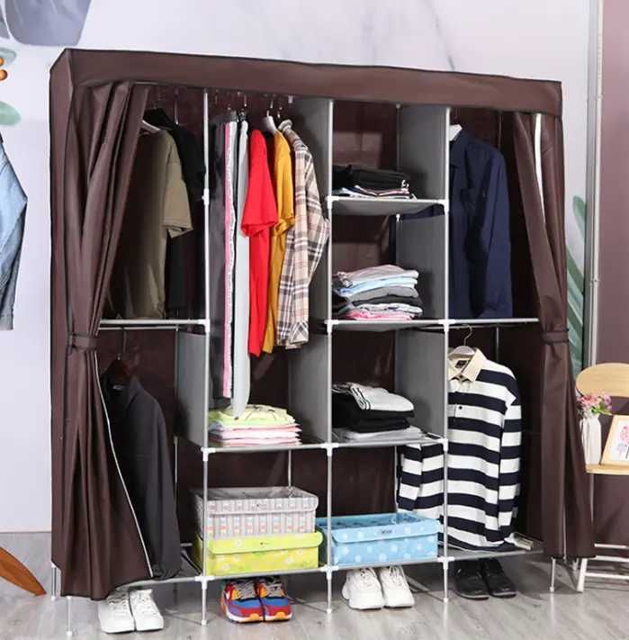 Тканинна шафа 2-секції складана Storage Wardrobe органайзер гардероб