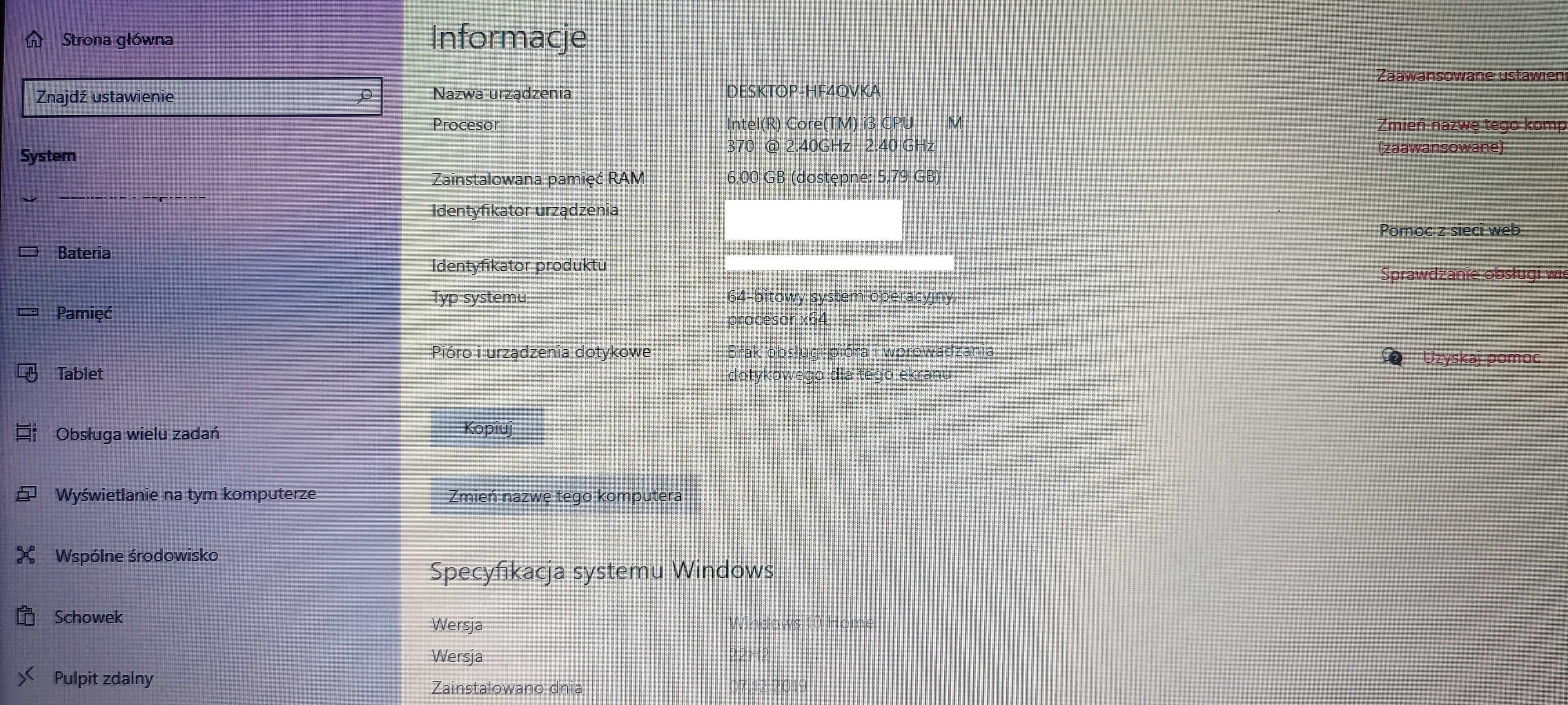 Asus A52F - 15,6 cala -Core i3 4 x 2,40 GHz -6GB Ram -240GB SSD -Win10