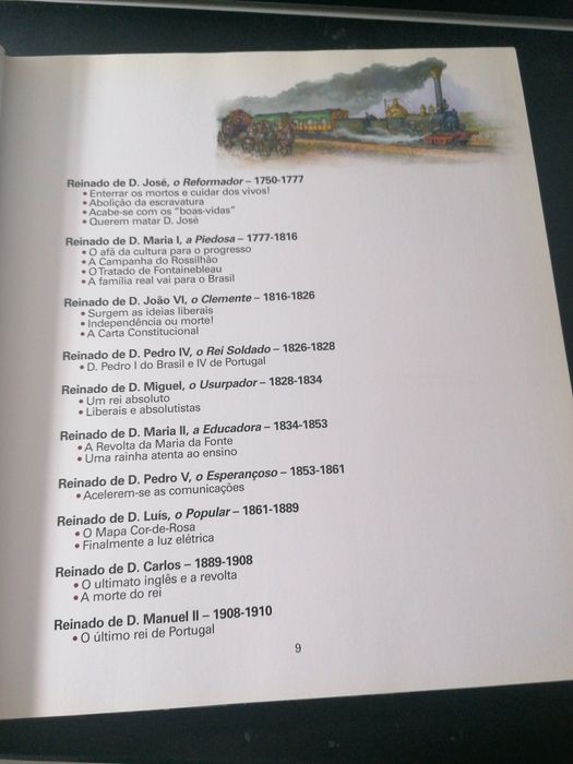 Conjunto de Livros sobre a História de Portugal