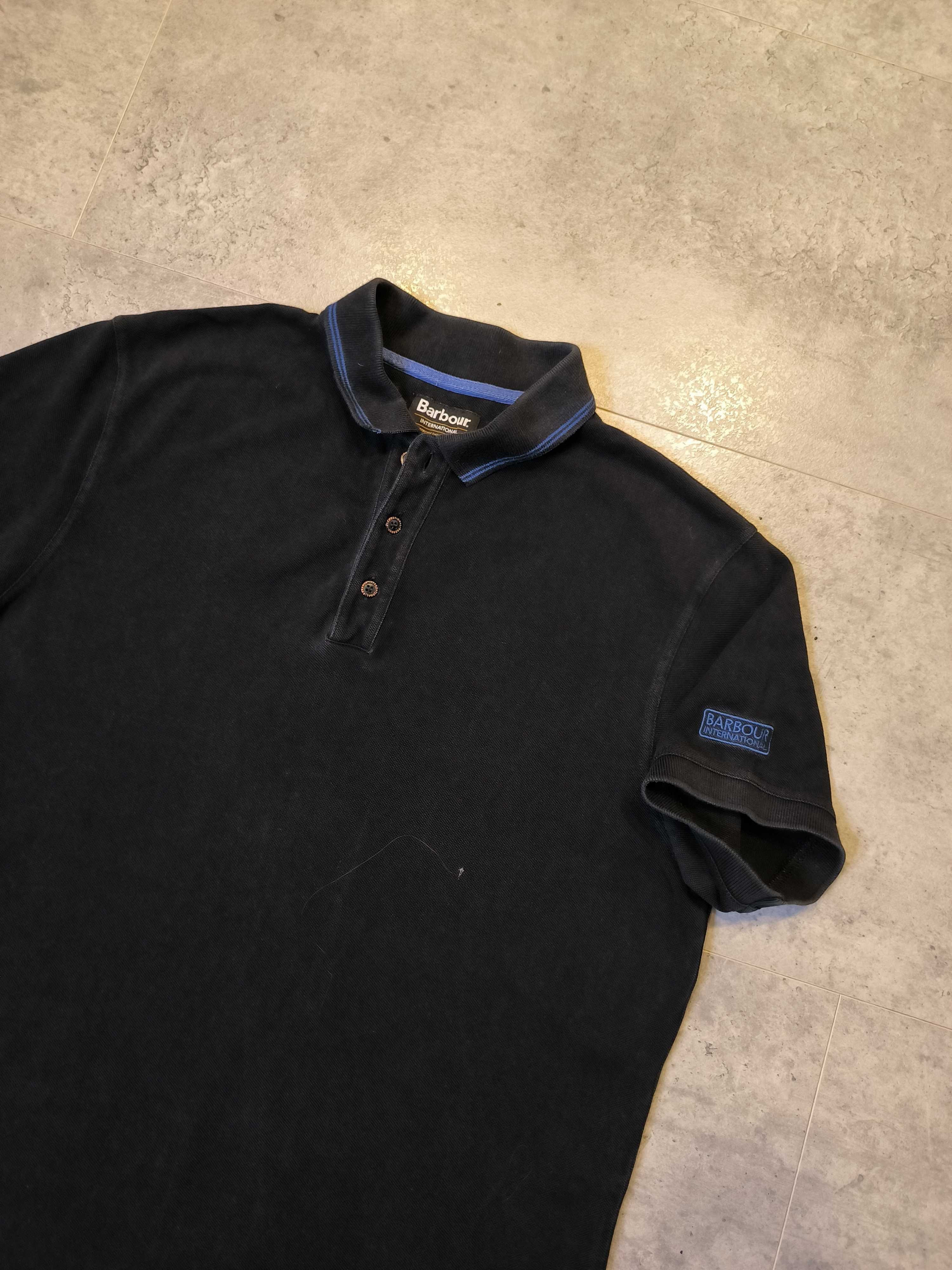 Koszulka Polo Barbour Małe Logo Czarne