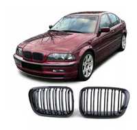 Nerki Grill BMW 3 E46 4D PRE LCI Czarny Połysk