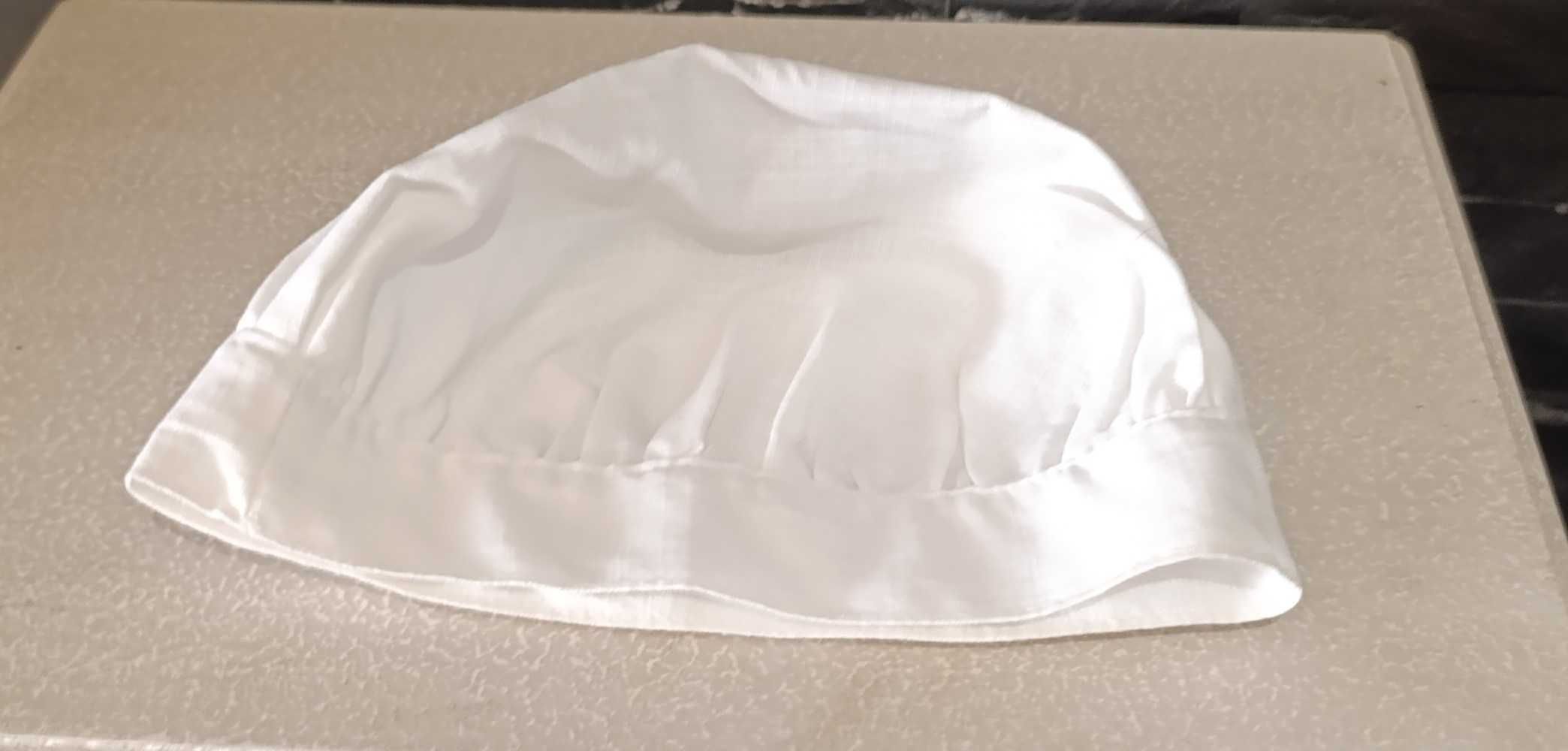Chapéu -touca branca" de criança - Diâmetro da cabeça: 48 cm