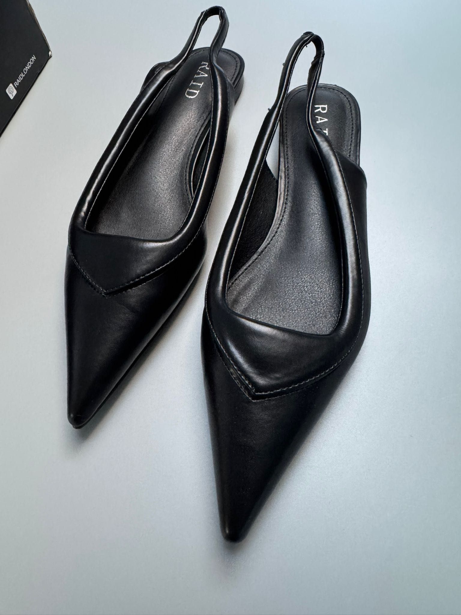 Nowe eleganckie baleriny damskie RAID czarne 40