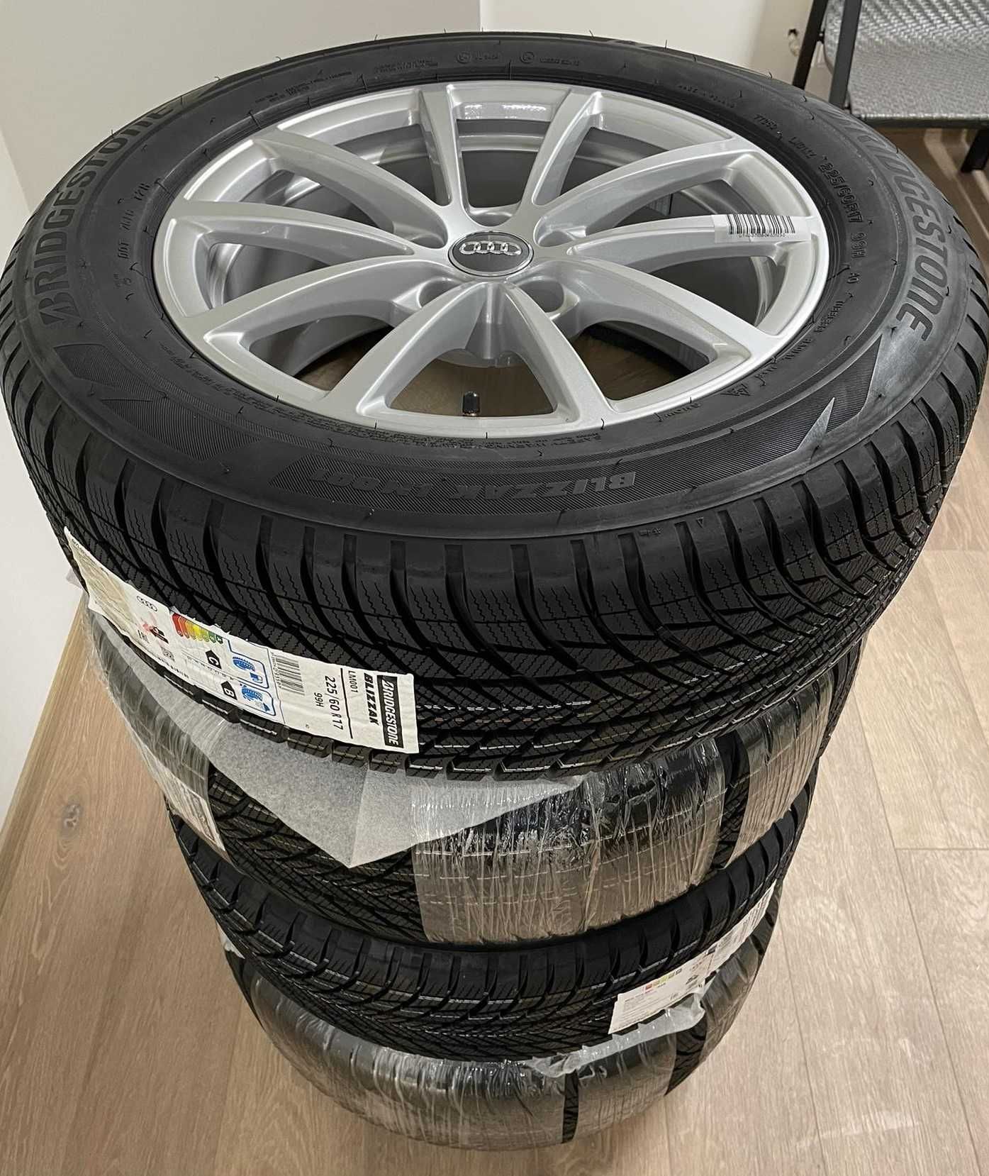 Oryginalne nowe koła 17" alufelgi + Bridgestone 225/60R17 AO zima (5)