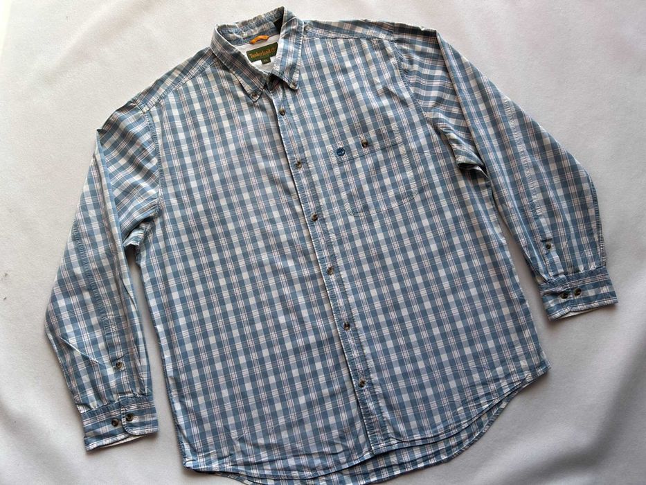 Timberland _ Koszula w kratę XL _ 100% bawełna