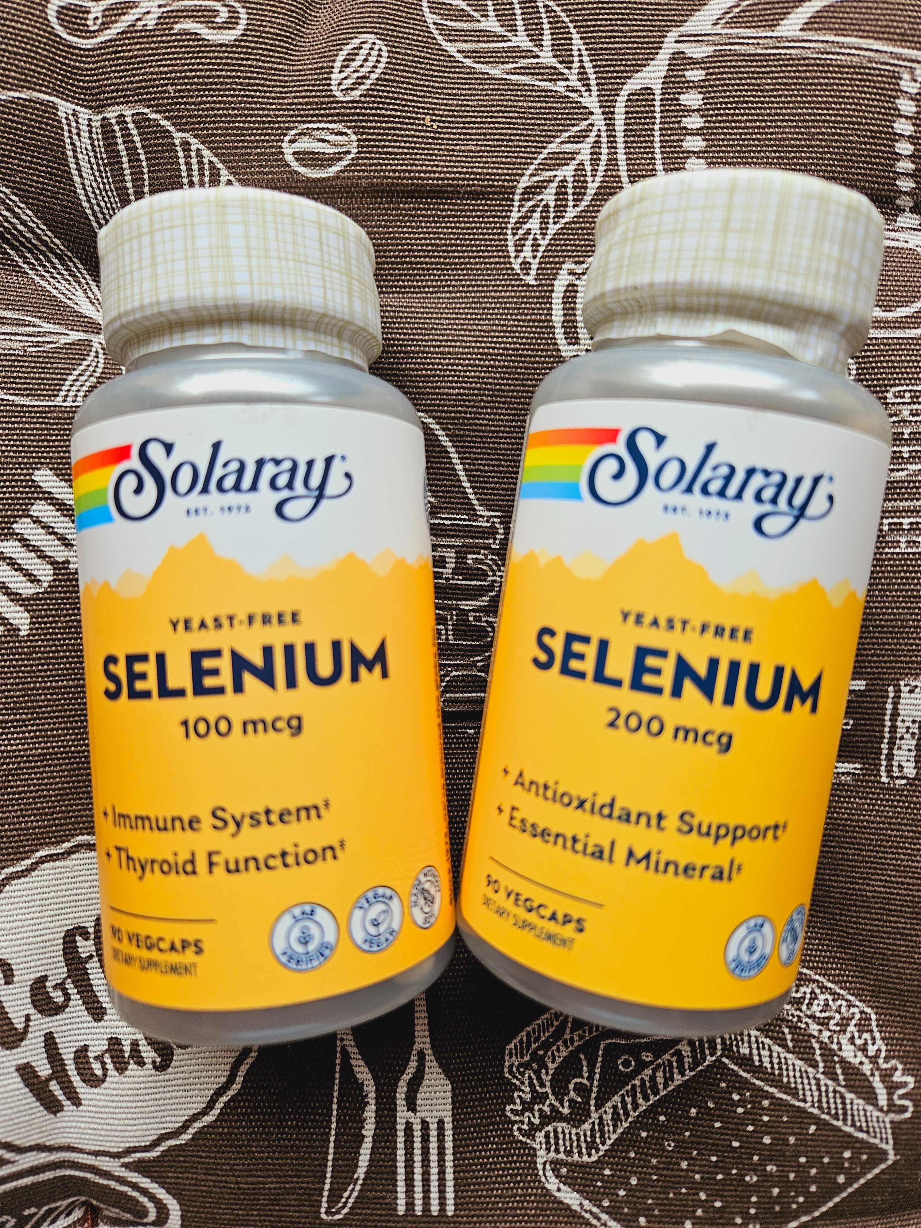 Solaray Селен без дріжджів selenium yeast free 100 200 мкг 90 шт