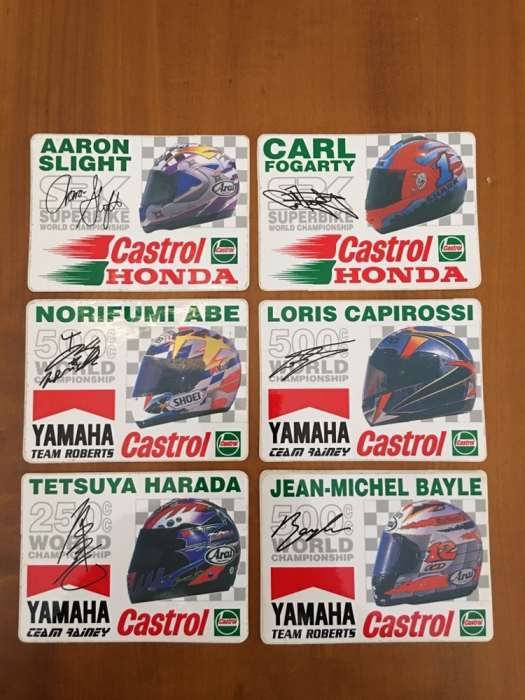 Autocolantes anos 80 / 90 yamaha honda Castrol