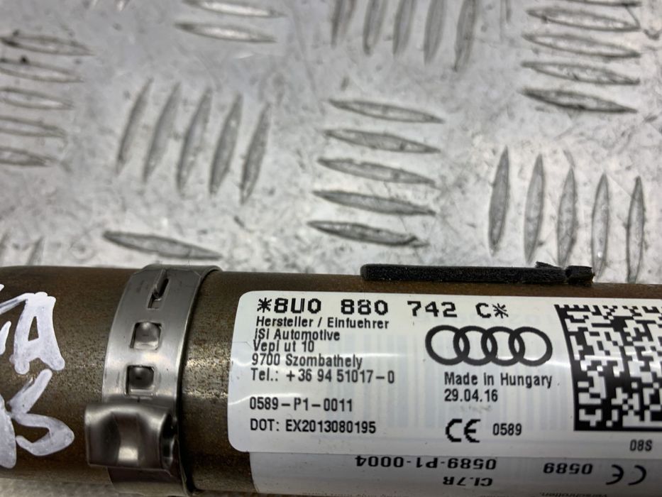 Подушка безопасности боковая правая штора 8U0880742C для Audi Q3 8U 20