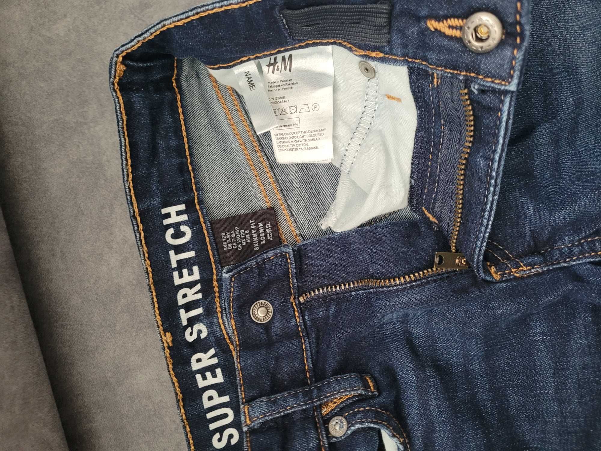 Jeansy chłopięce H&M rozm 128 stan bdb.