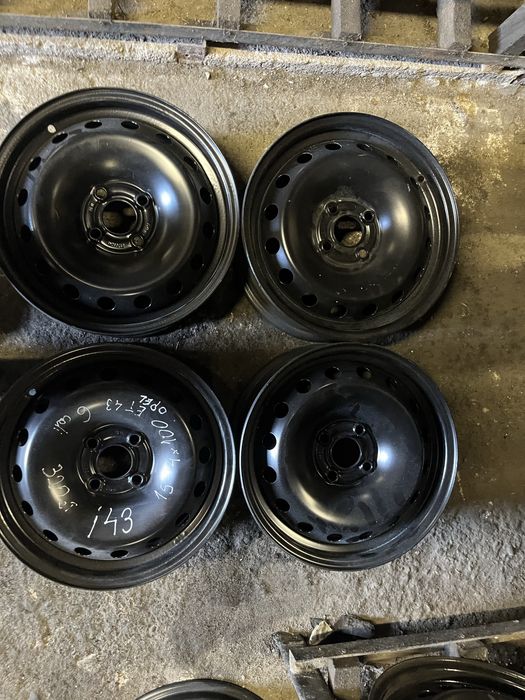 Ix43 feldi stalowe 6 cali ET43 opel 4x100 R15