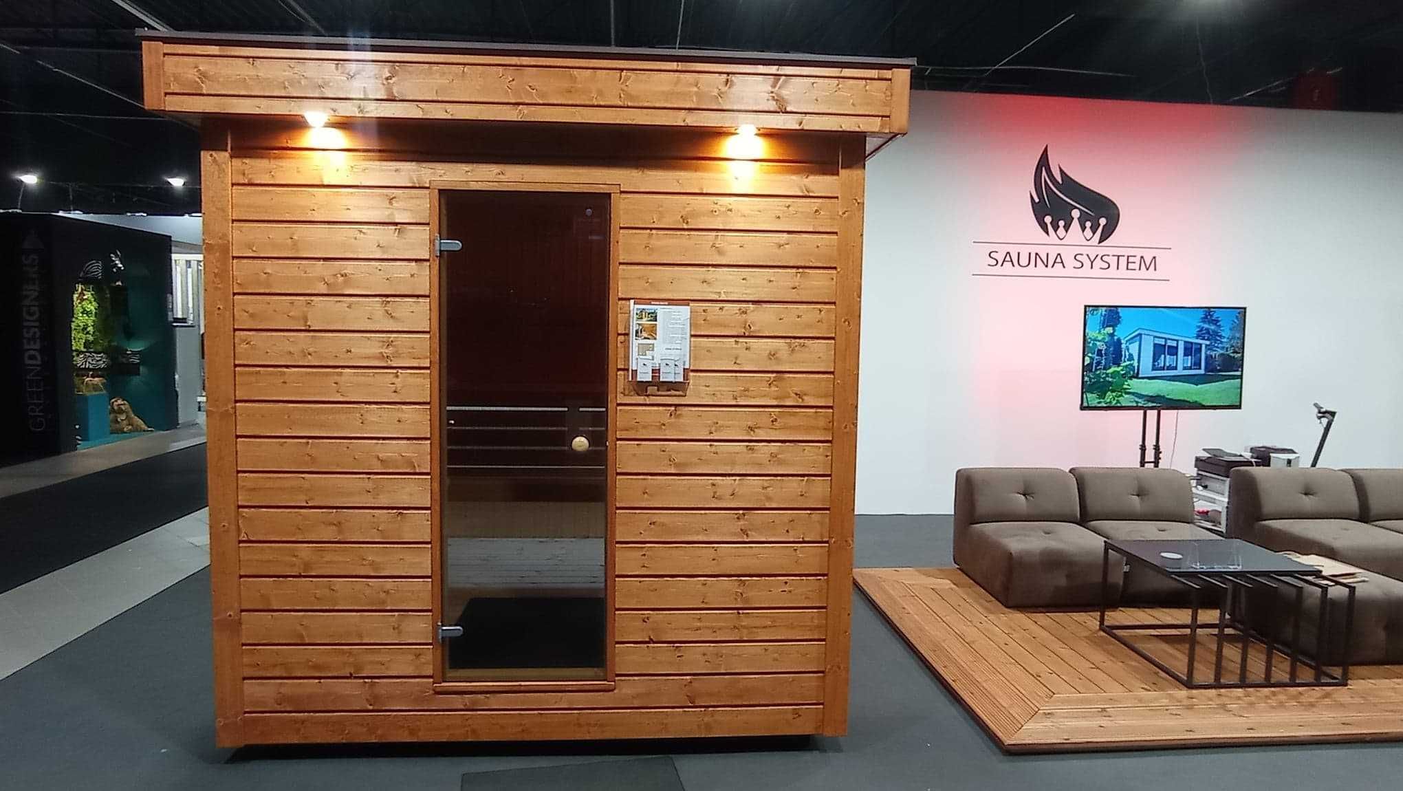 Sauna fińska, sucha, zewnętrzna, ogrodowa, SPA, beczka, model BALTIC