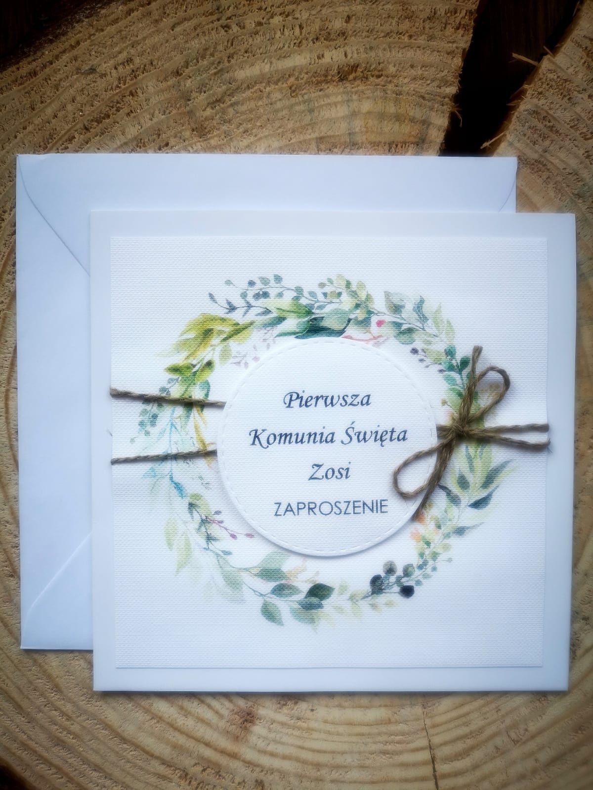 Zaproszenia komunijne Zaproszenie Komunia Święta