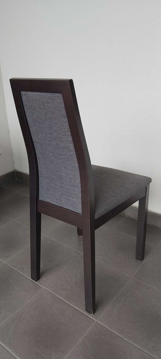 Krzesło tapicerowane Black Red White, kolor wenge