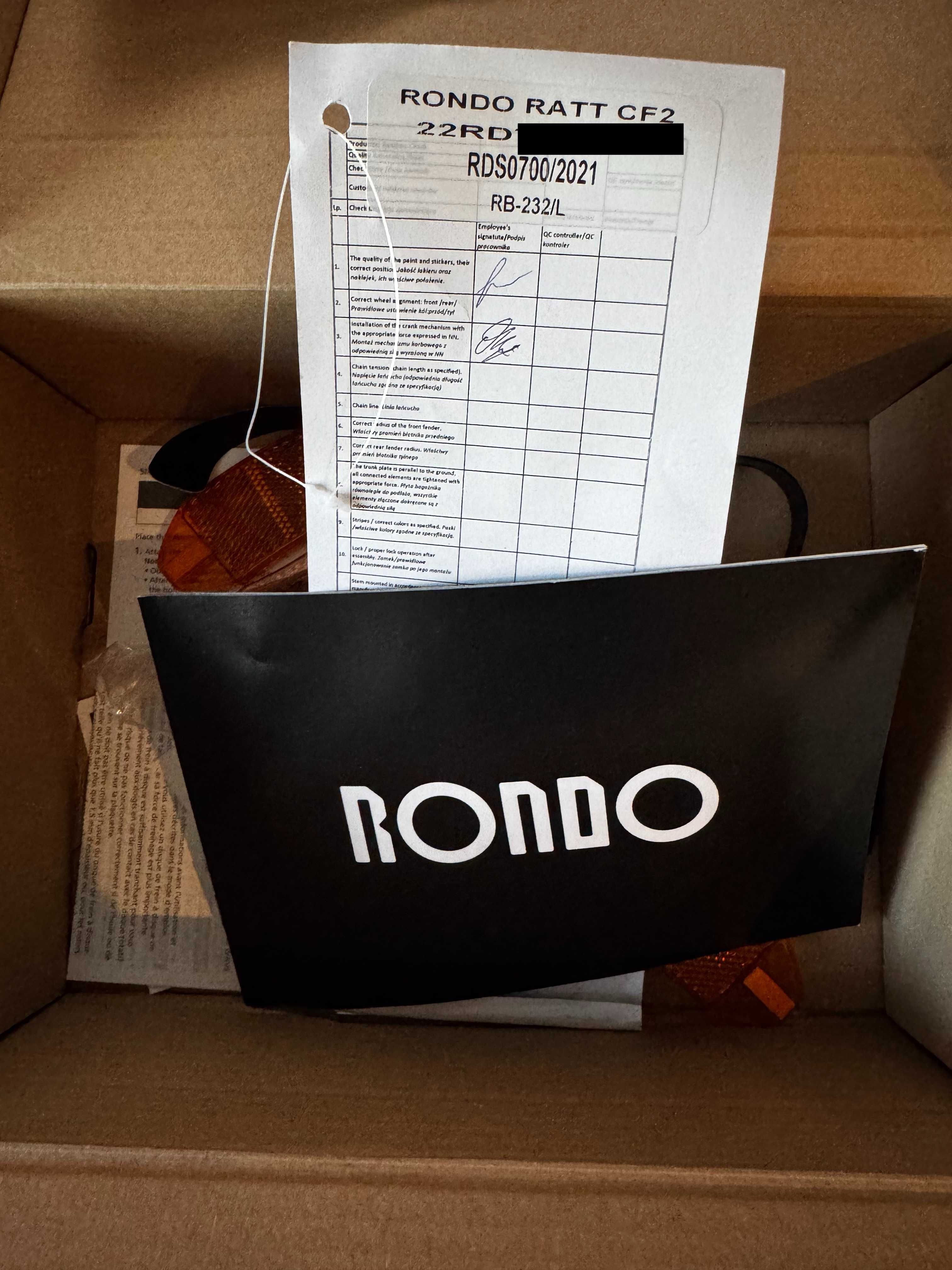 Rondo RATT CF2 (L) Carbon GRX Gravel