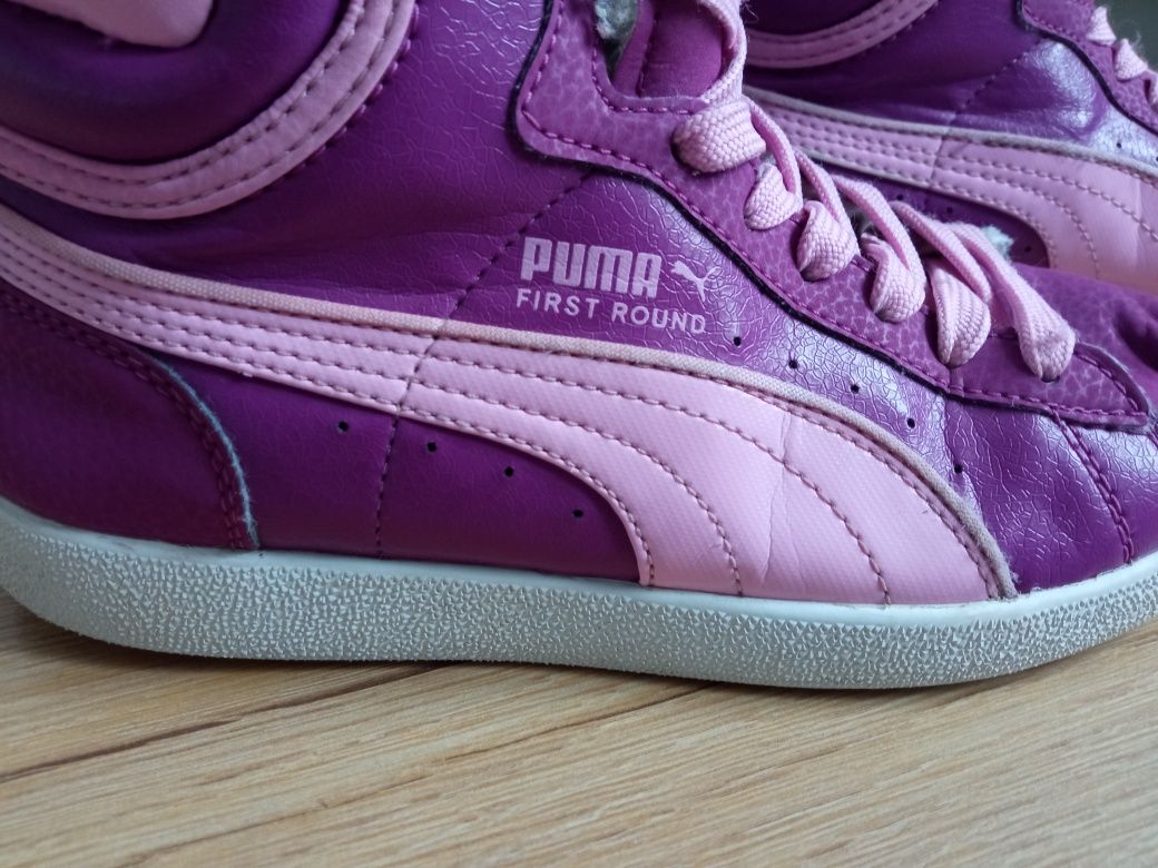 Buty za kostkę dziewczęce, ocieplane Puma