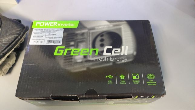 Инвентор Green Cell INV02DE 24v/230V 300W/600W mod sinus
