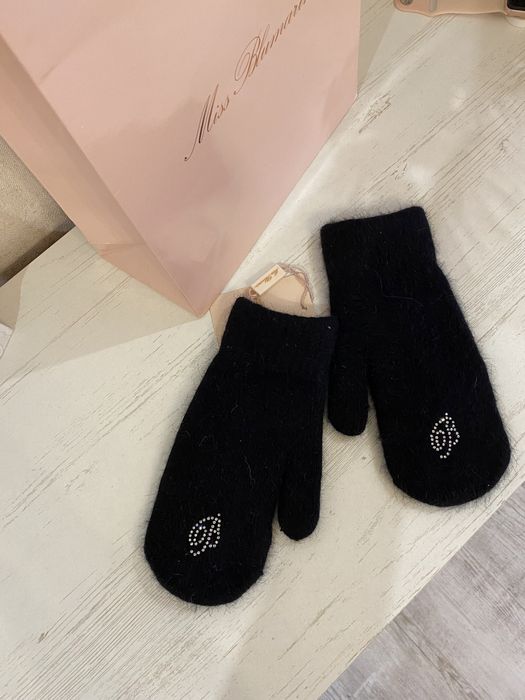 Перчатки варежки рукавички взрослые и детские    италия miss blumarine