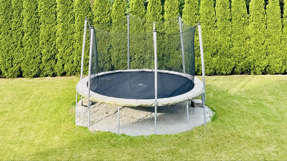 Trampolina Essential 365 z drabinka Decathlon Domyos