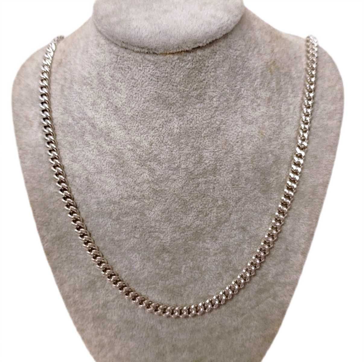 Klasyczny srebrny łańcuszek pancerka  73,51 G PRÓBA 925 DŁUGOŚĆ 68 CM