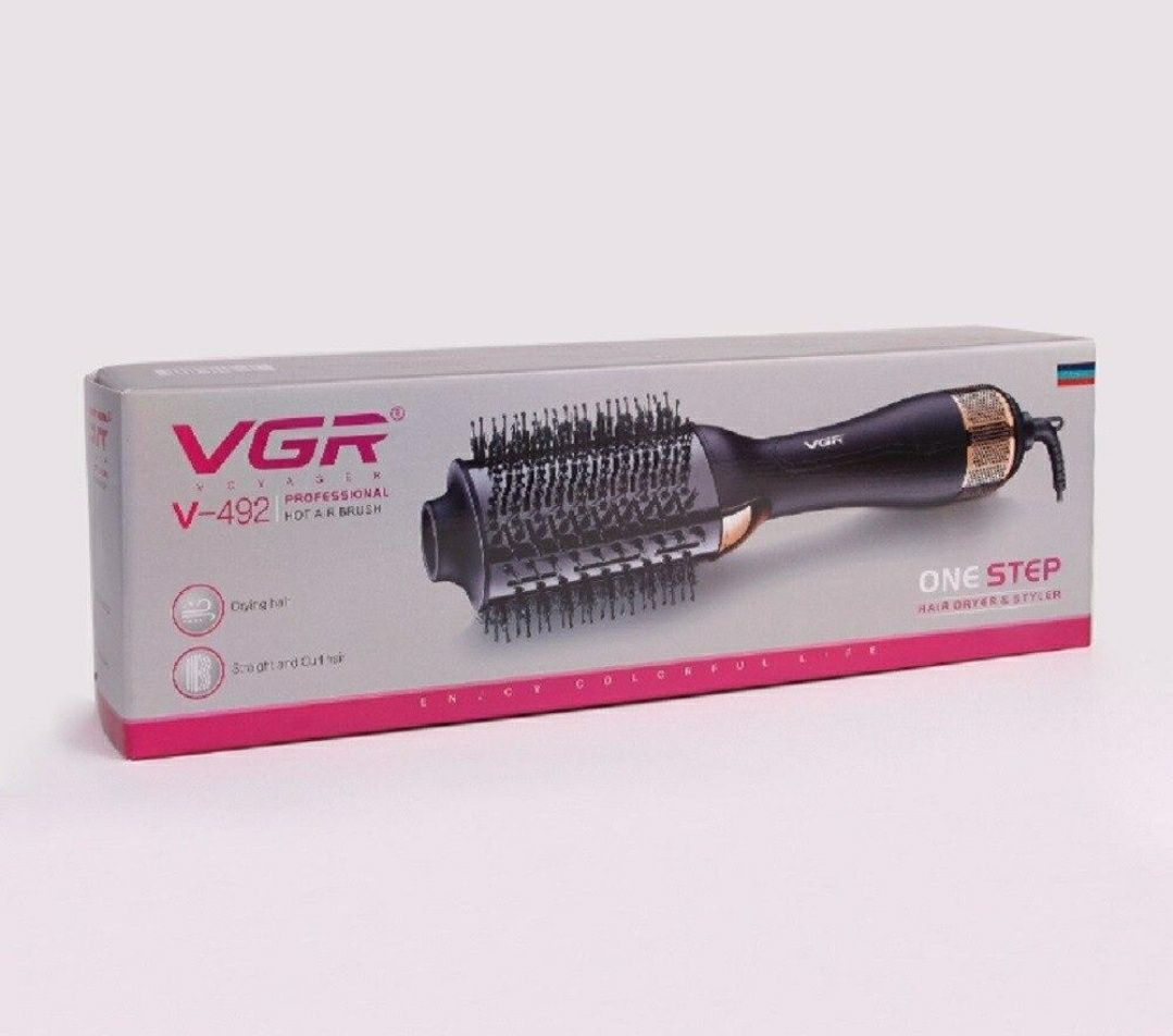 Профессиональный ионный Выпрямитель Фен-щетка волос VGR