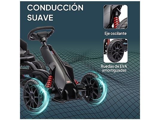 Homcom Gokart dla dzieci z regulowanym siedzeniem.