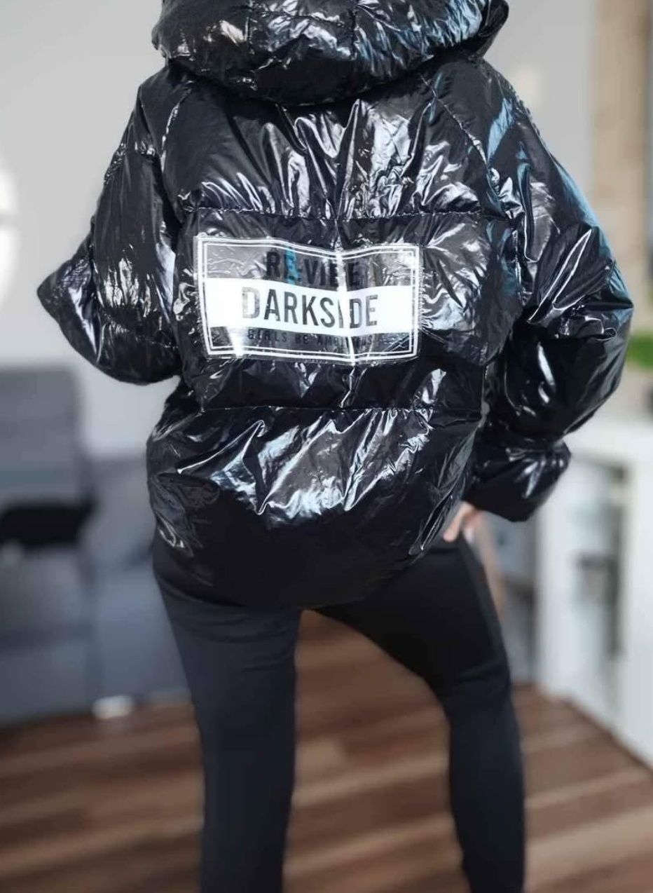 Extra kurtka oversize puchowa zimowa damska na szelkach