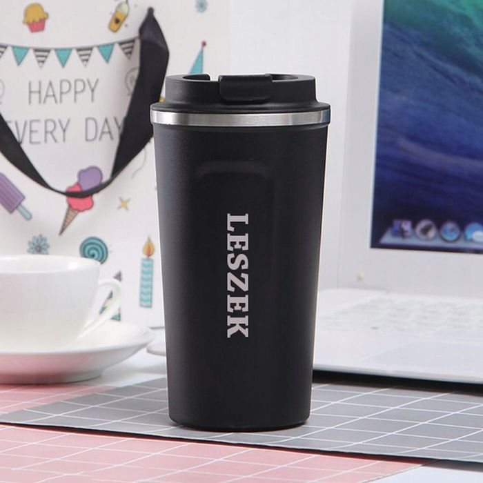 Personalizowany kubek termiczny bidon termos z imieniem grawer prezent
