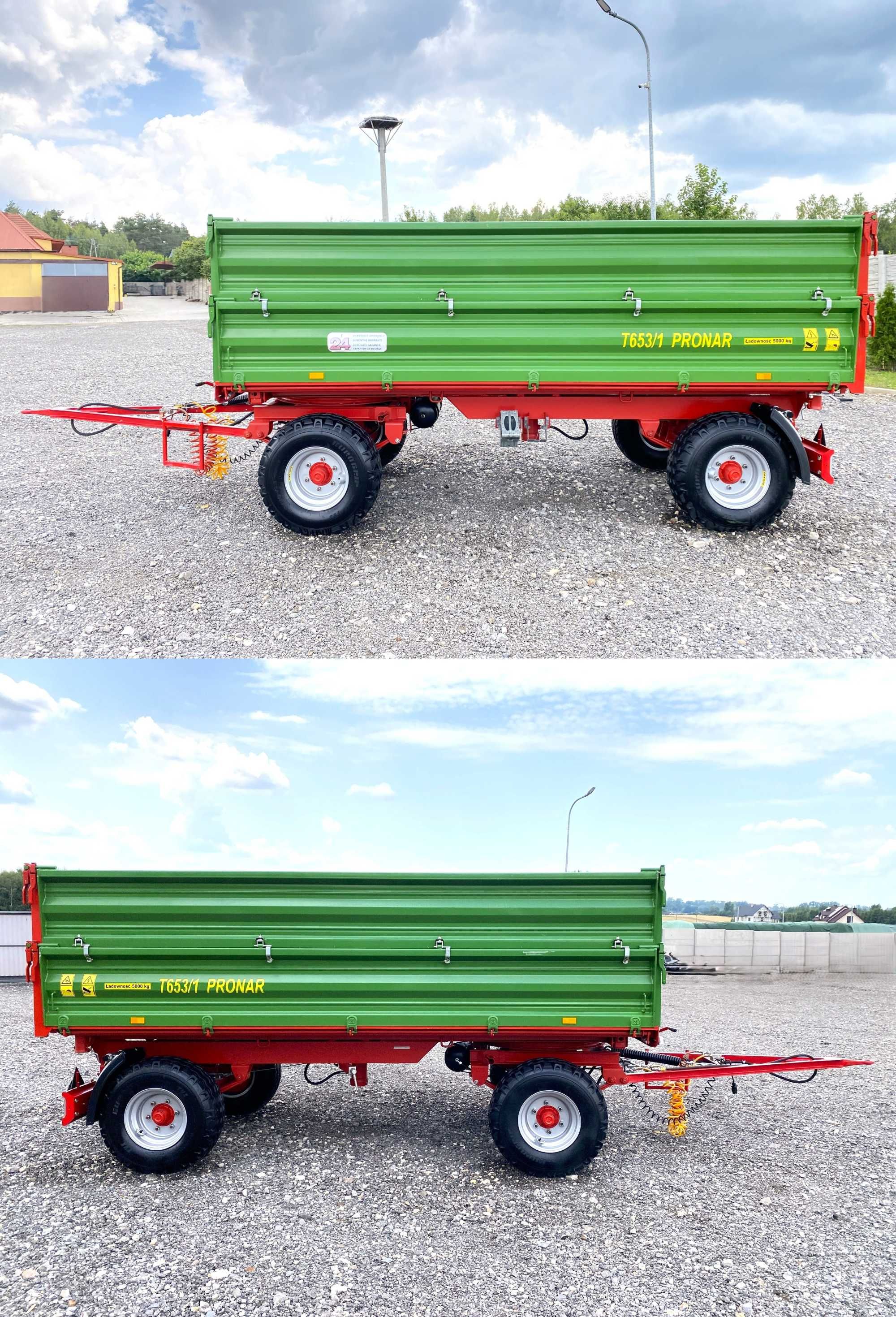Przyczepa PRONAR T653/1 5 ton STAN IDEALNY jak NOWA
