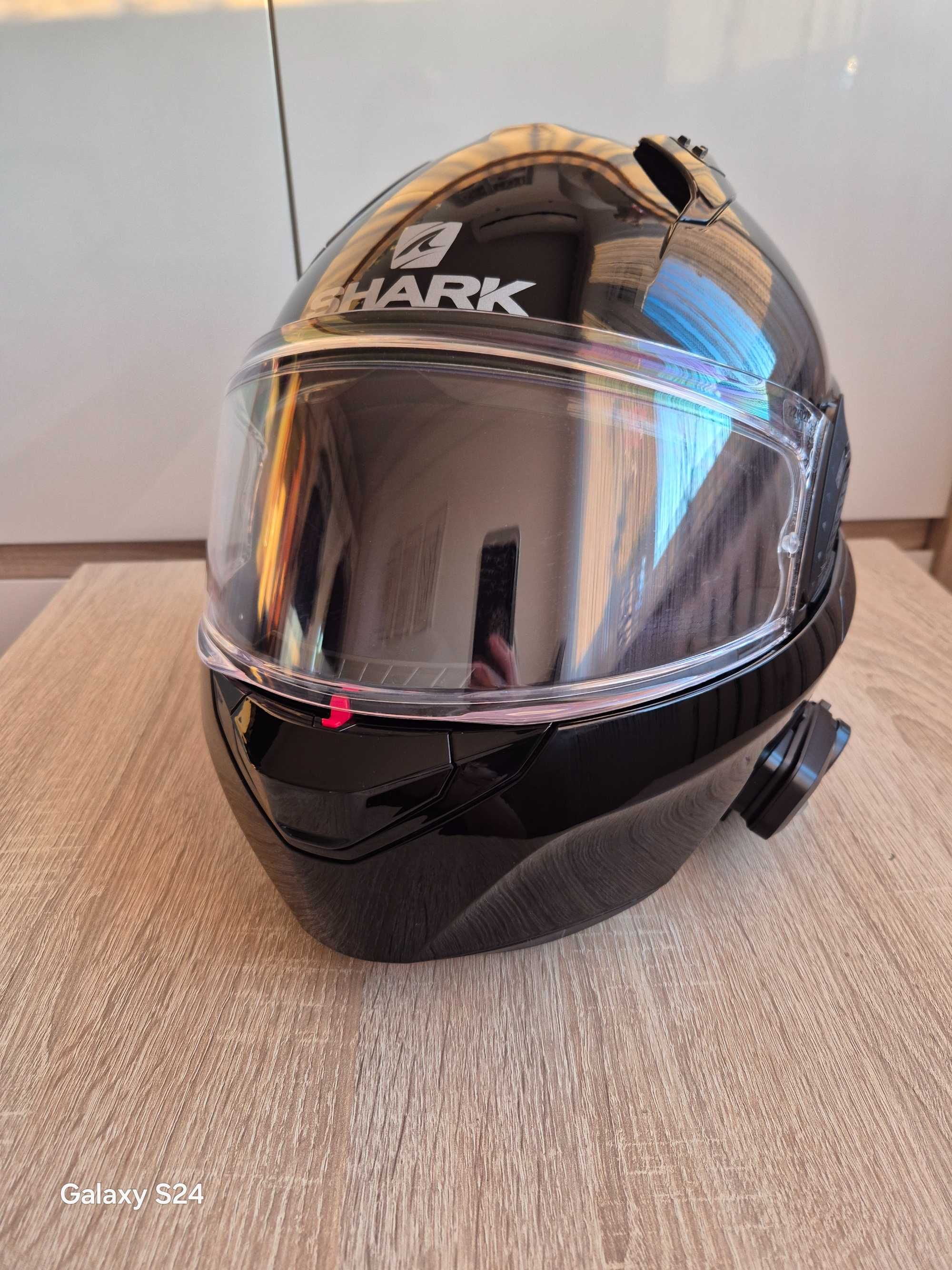 SHARK Kask Szczękowy SHARK EVO GT BLANK kolor czarnyHE8910E-BLK-S