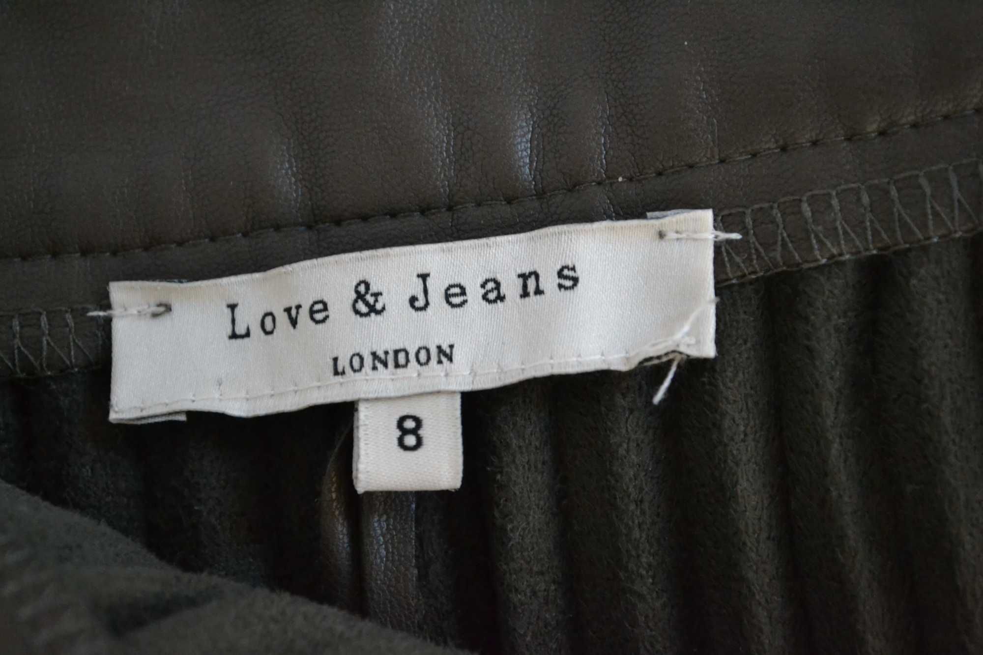 Świetna plisowana spódnica midi Love & Jeans eko skóra w rozm. 36/38
