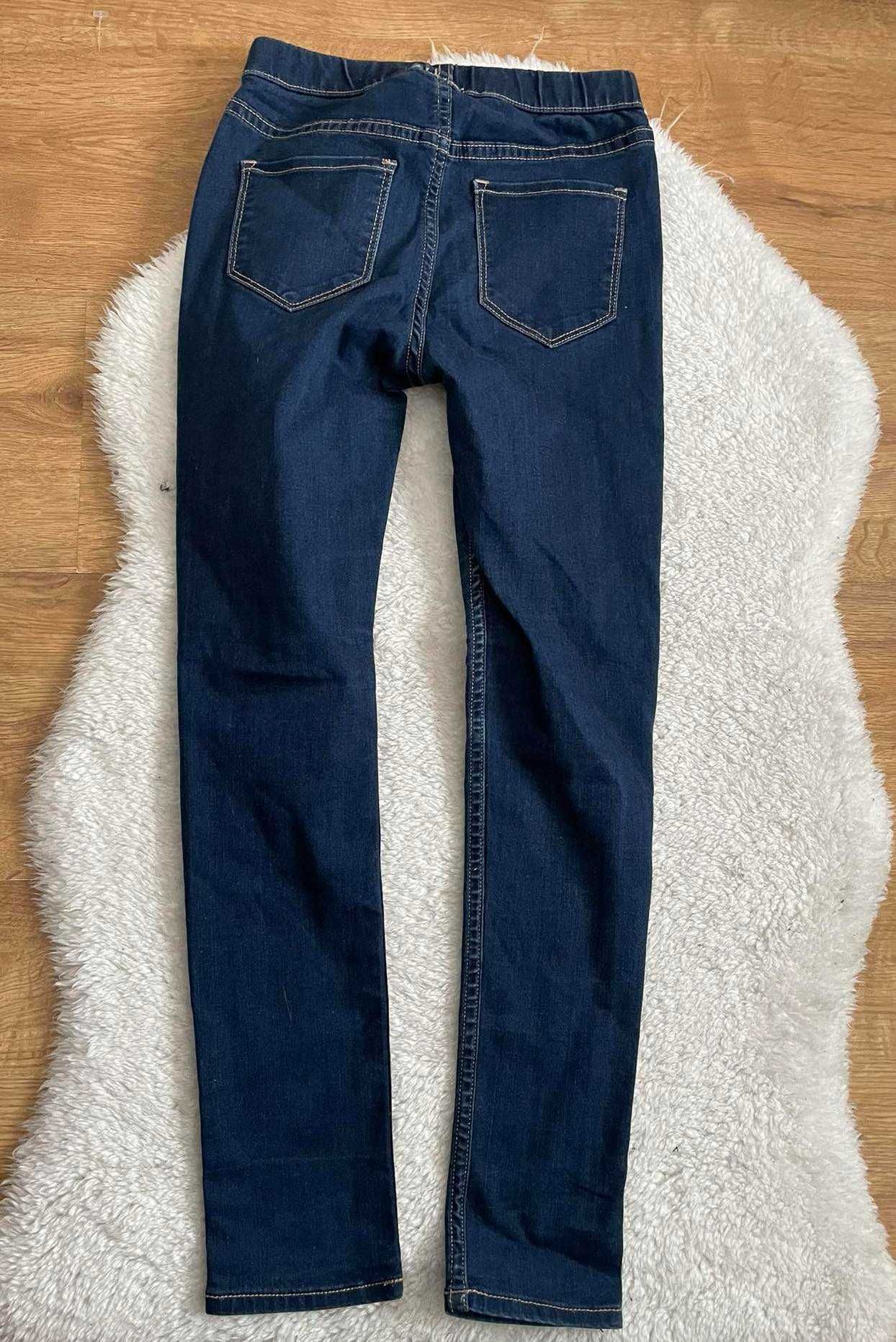 H&M 140 r. 9 - 10 spodnie rurki leggings
