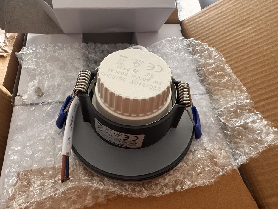 Focos teto pretos 4000k 5 w
