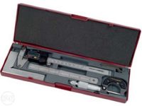 Conjunto de 4 instrumentos de medição - paquímetro digital + micrómetr