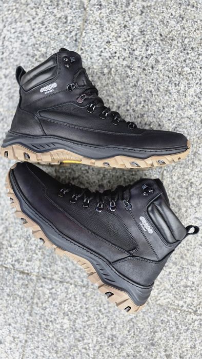 Чьоловіче шкіряне зимове взуття