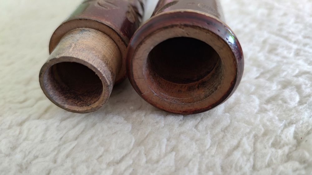 Zabytkowy, drewniany piórnik