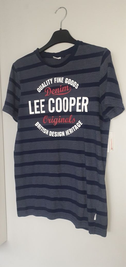 Lee Cooper Logo Koszulka Granatowa rozm S