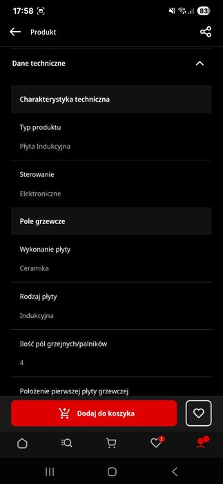 Płyta indukcyjna do zabudowy BEKO  HII64200FMT